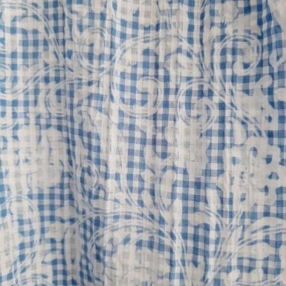 NORTHERN REFLECTION Floral Gingham Check Button Down Shirt Sz XL - Picture 4 of 10